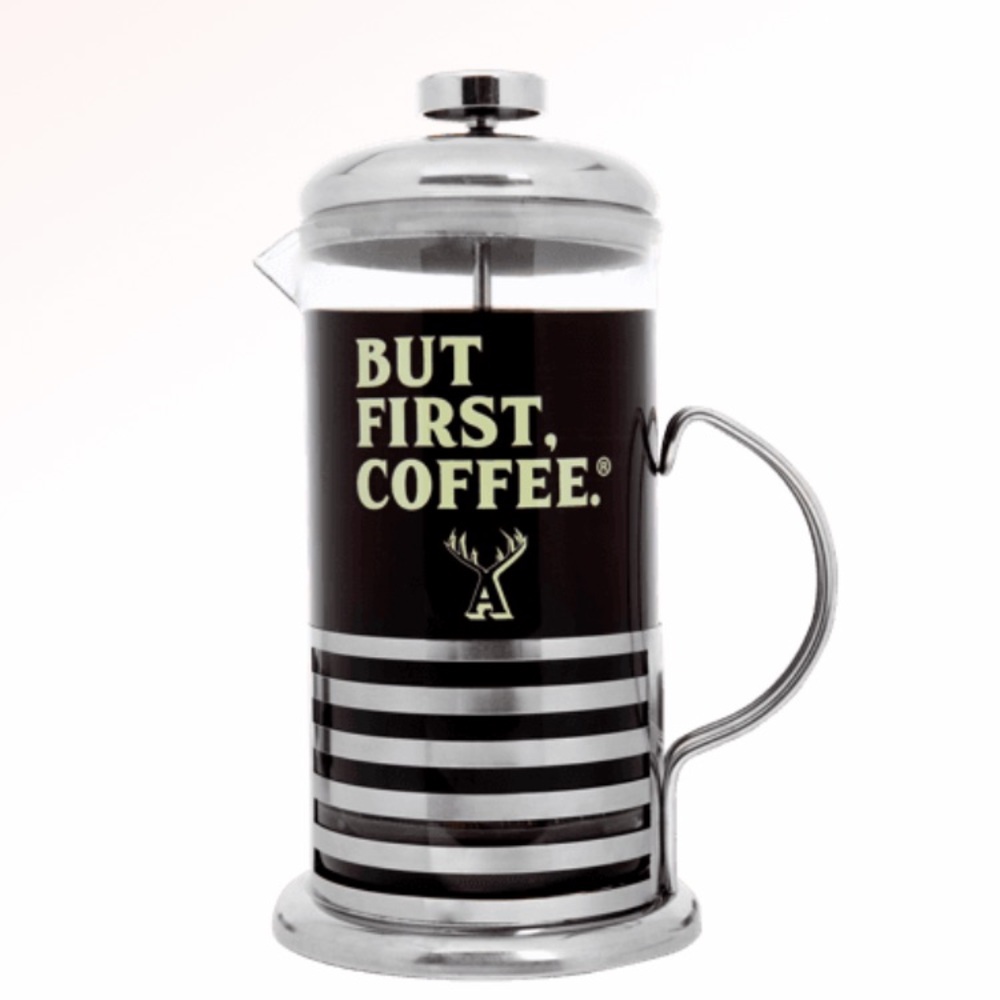 New Alfred French Press ‘But First Coffee’